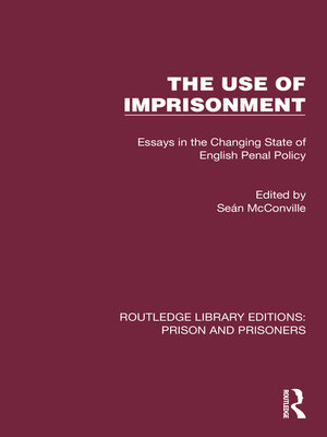 cover image of The Use of Imprisonment